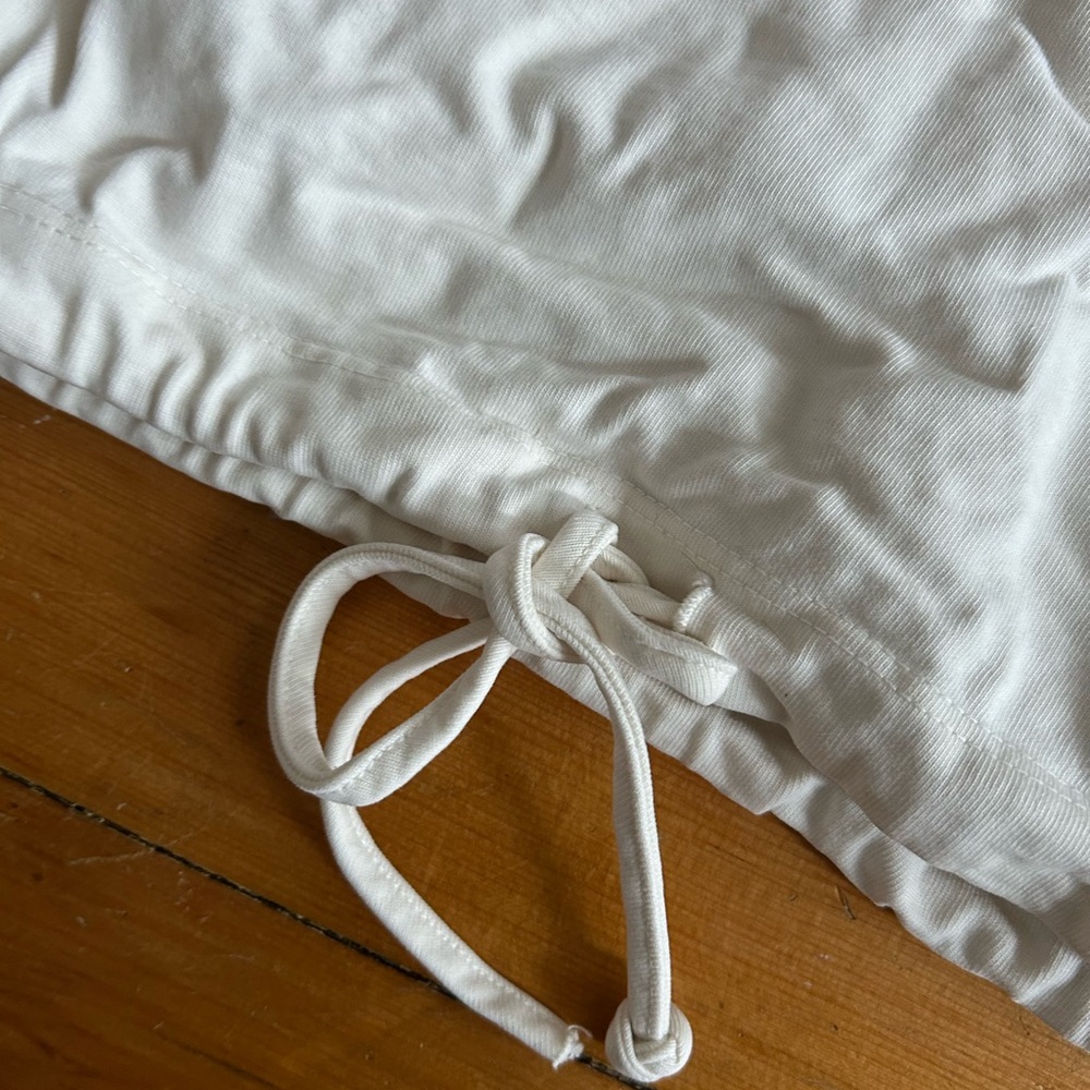 Rudy Jude The Peter Shirt Organic Cotton xs white collared drawstring - Picture 3 of 9